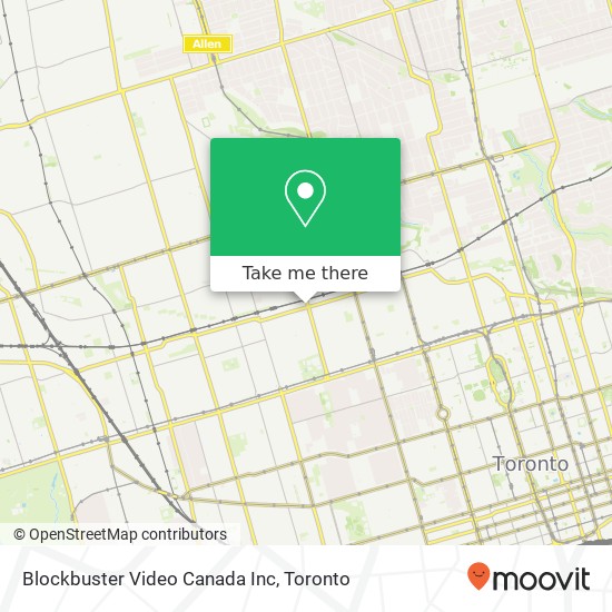 Blockbuster Video Canada Inc map