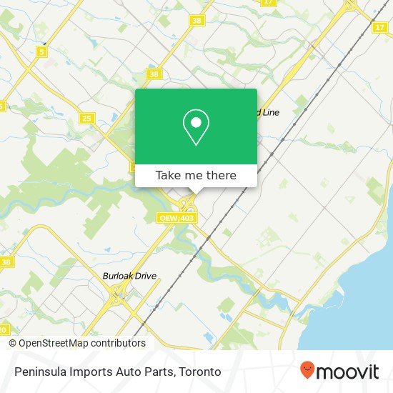 Peninsula Imports Auto Parts map