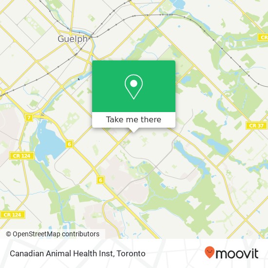 Canadian Animal Health Inst map