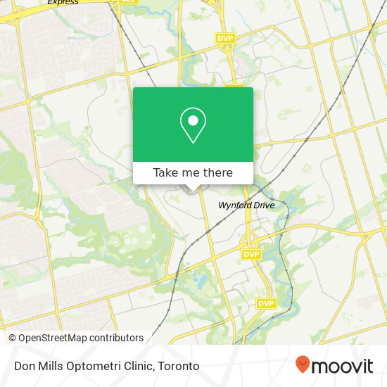 Don Mills Optometri Clinic map