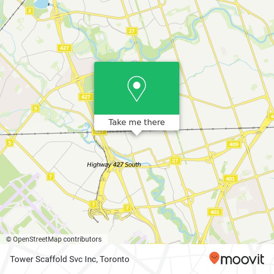 Tower Scaffold Svc Inc map