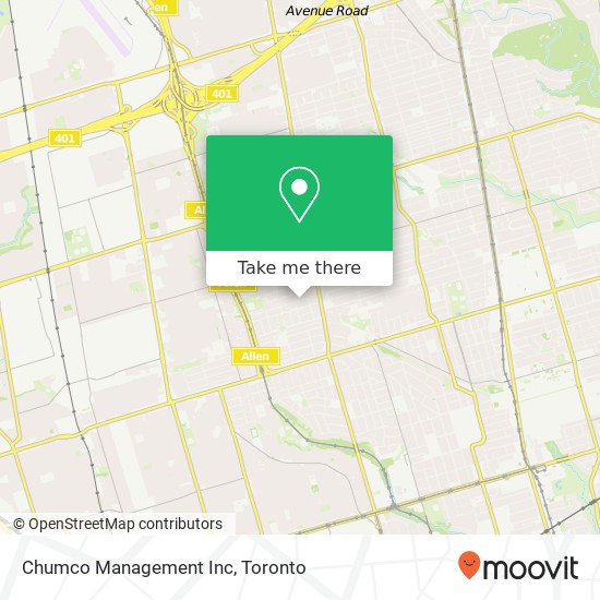 Chumco Management Inc map