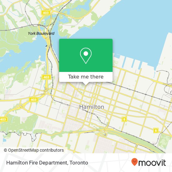 Hamilton Fire Department map