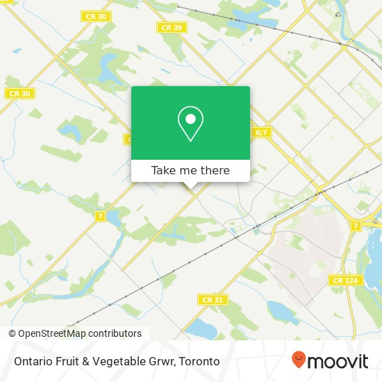 Ontario Fruit & Vegetable Grwr map