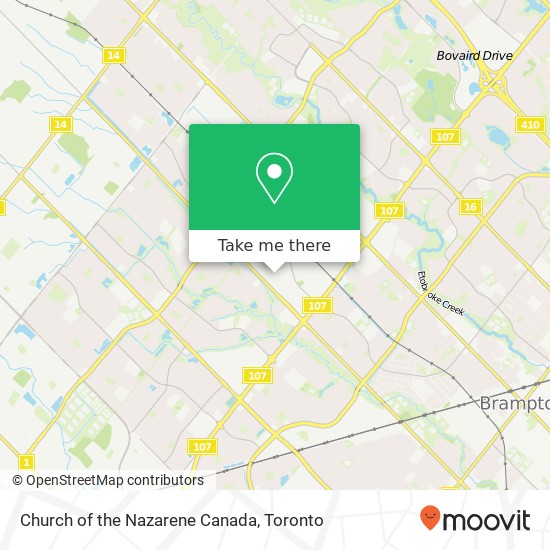 Church of the Nazarene Canada map