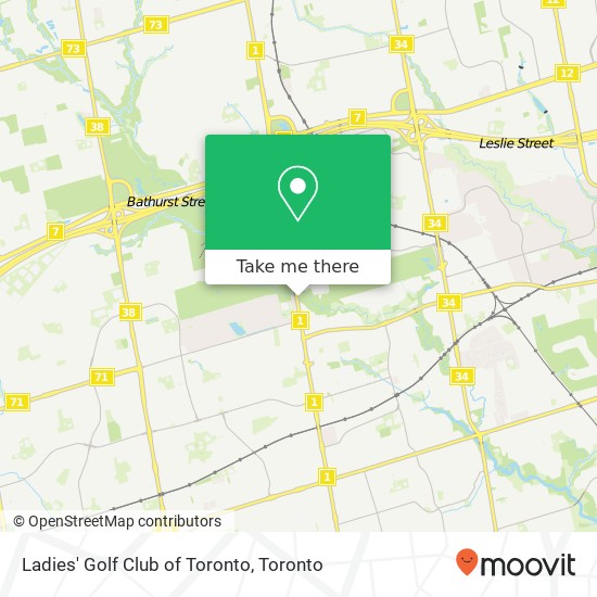 Ladies' Golf Club of Toronto map