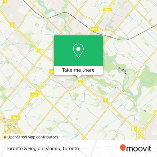 Toronto & Region Islamic map