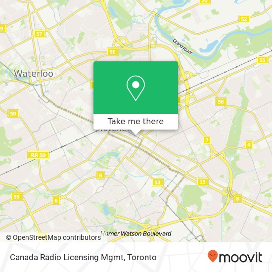 Canada Radio Licensing Mgmt map