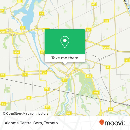 Algoma Central Corp map