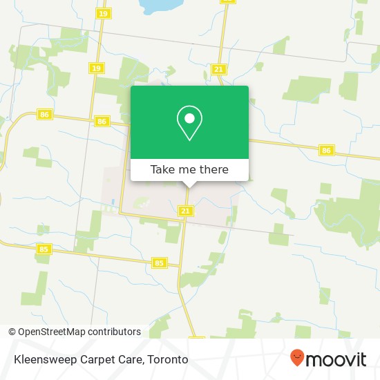 Kleensweep Carpet Care map