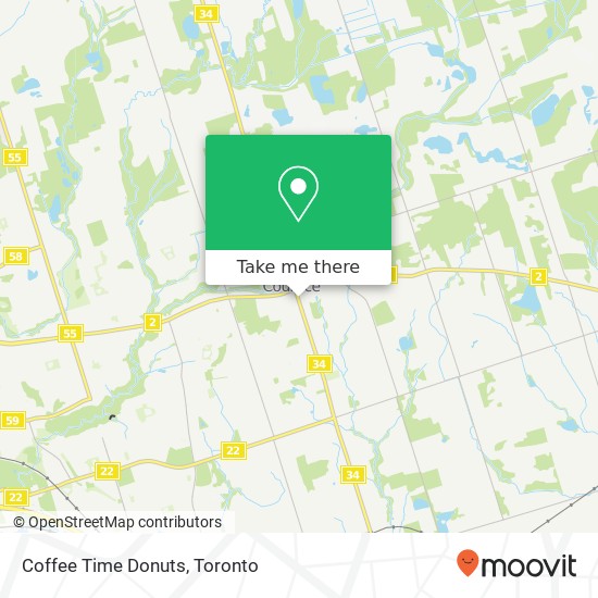 Coffee Time Donuts map