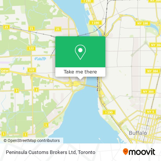 Peninsula Customs Brokers Ltd map