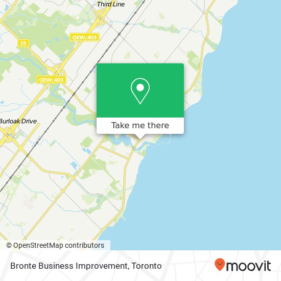 Bronte Business Improvement map