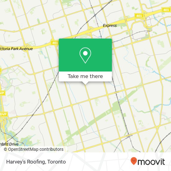 Harvey's Roofing map