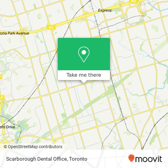 Scarborough Dental Office map