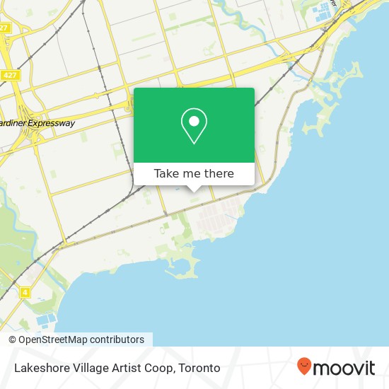Lakeshore Village Artist Coop map