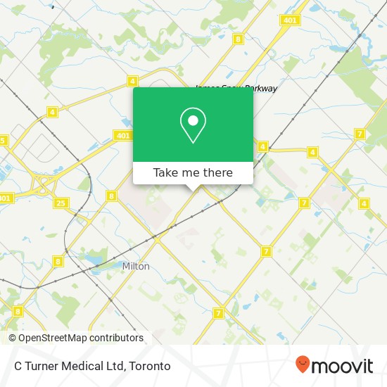 C Turner Medical Ltd map