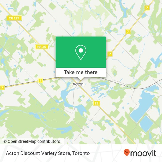 Acton Discount Variety Store map