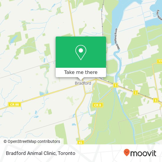 Bradford Animal Clinic map