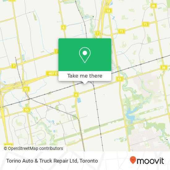 Torino Auto & Truck Repair Ltd map