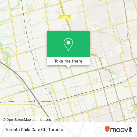 Toronto Child Care Ctr map