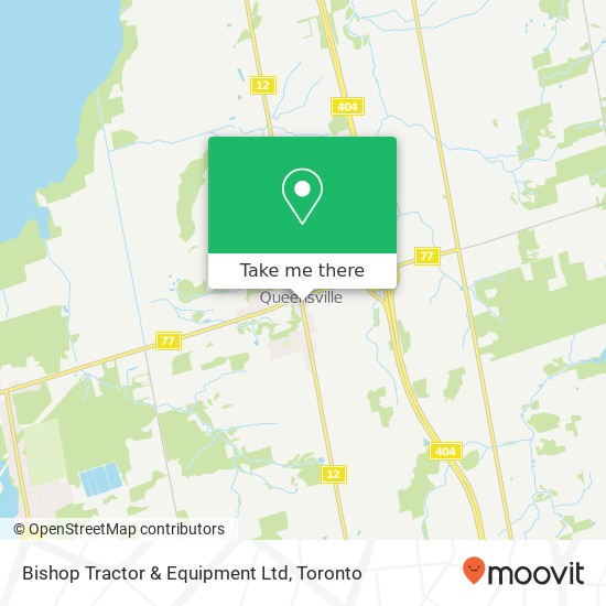 Bishop Tractor & Equipment Ltd map