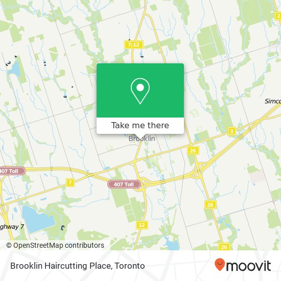 Brooklin Haircutting Place map