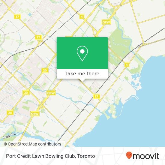 Port Credit Lawn Bowling Club plan