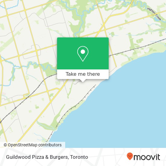 Guildwood Pizza & Burgers map