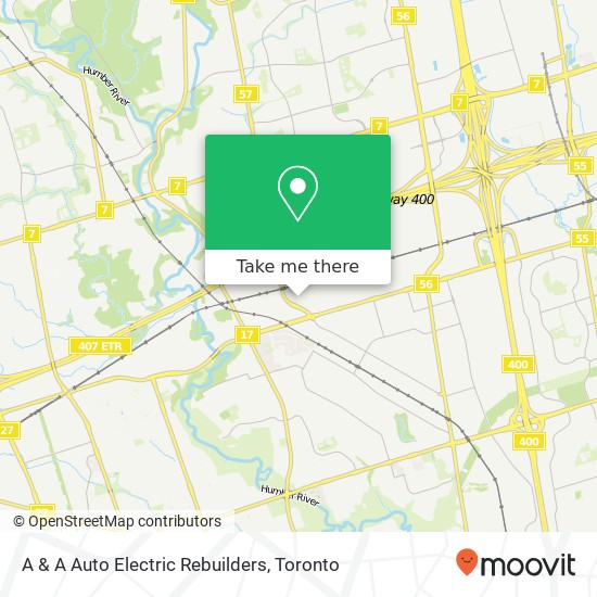 A & A Auto Electric Rebuilders map