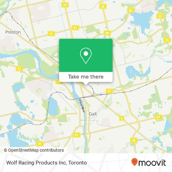 Wolf Racing Products Inc map