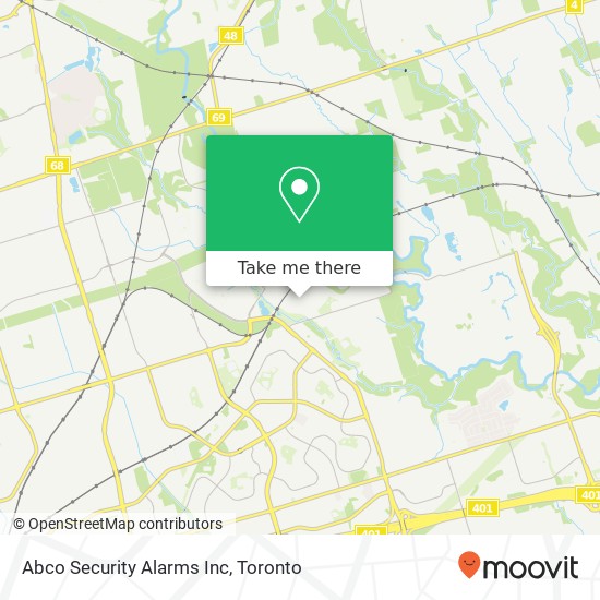 Abco Security Alarms Inc map