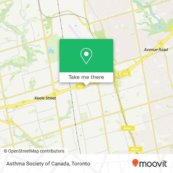 Asthma Society of Canada map