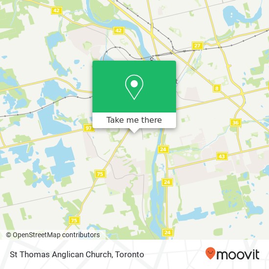 St Thomas Anglican Church map