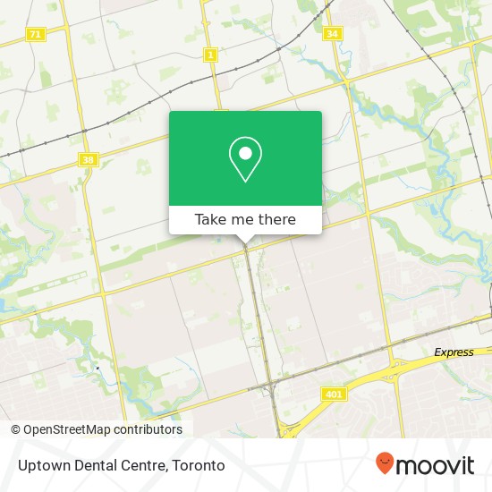 Uptown Dental Centre map