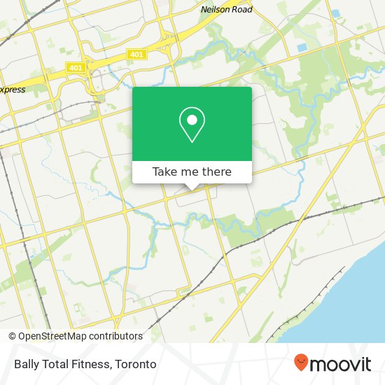 Bally Total Fitness map