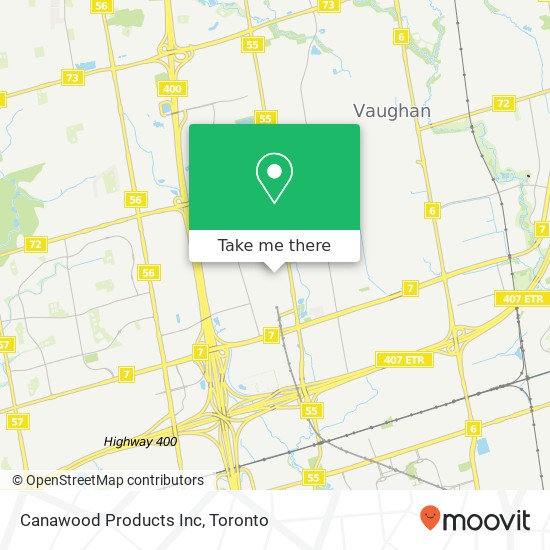 Canawood Products Inc map