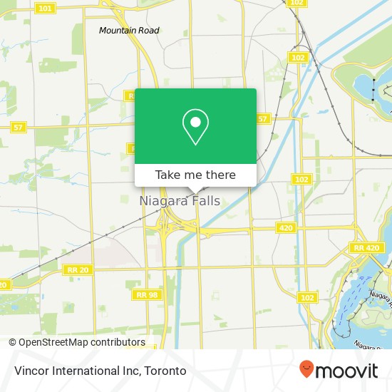 Vincor International Inc map