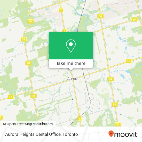 Aurora Heights Dental Office map