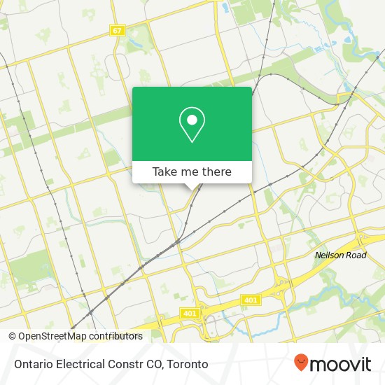 Ontario Electrical Constr CO map