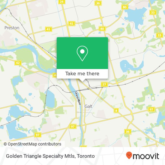 Golden Triangle Specialty Mtls map