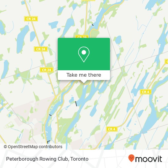 Peterborough Rowing Club map