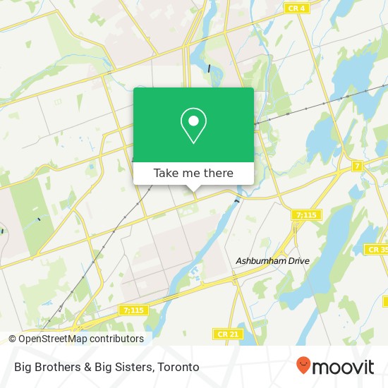 Big Brothers & Big Sisters map