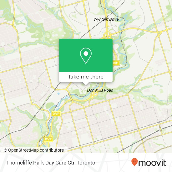 Thorncliffe Park Day Care Ctr map