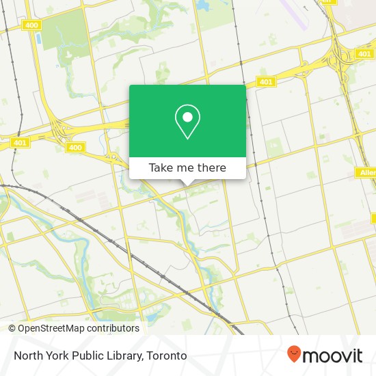 North York Public Library map