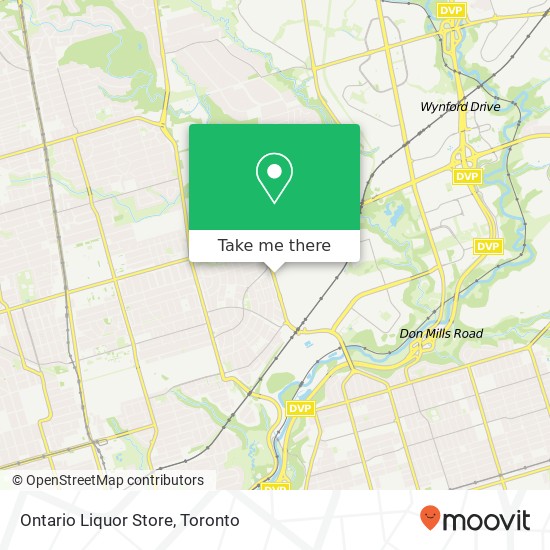 Ontario Liquor Store map