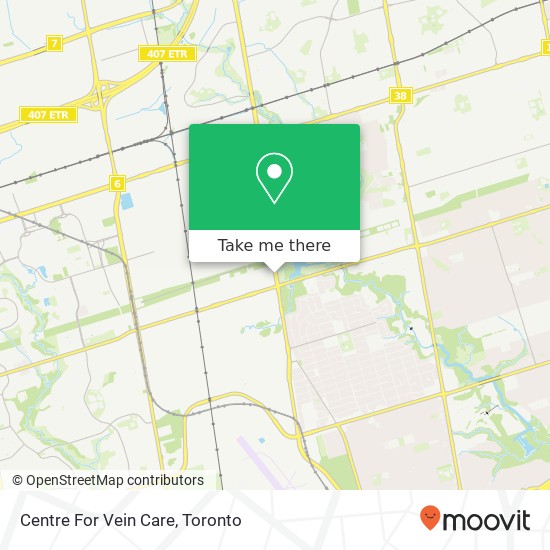 Centre For Vein Care map