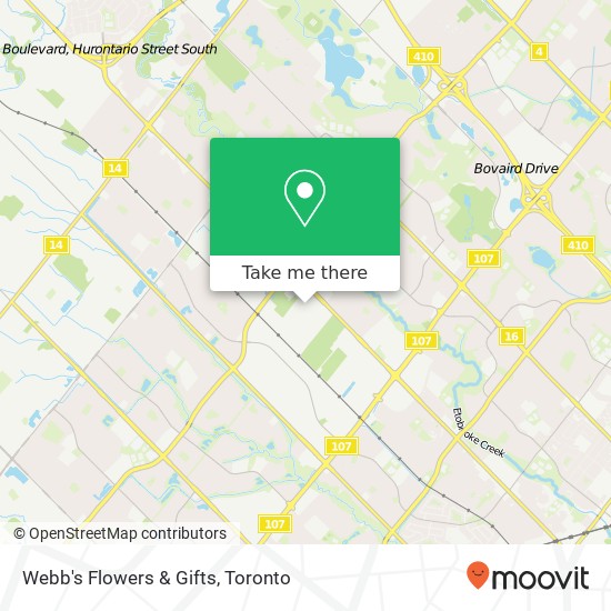 Webb's Flowers & Gifts map