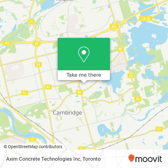 Axim Concrete Technologies Inc map