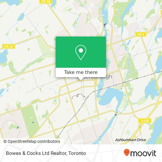 Bowes & Cocks Ltd Realtor map